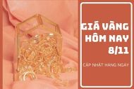 Giá vàng hôm nay 8/11: Biến động nhẹ sau khi giảm trong phiên trước
