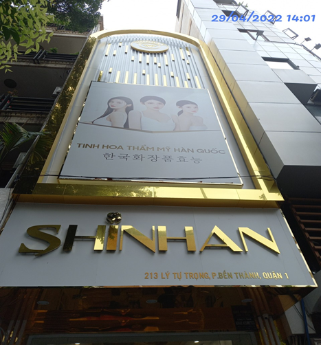 Hoạt động không giấy phép, cơ sở thẩm mỹ viện ShinHan bị xử phạt nặng