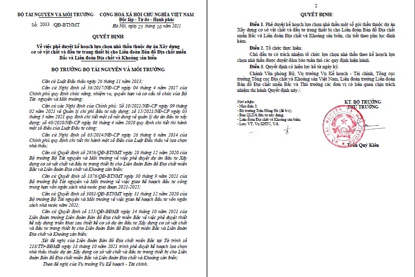 Vì sao Liên đoàn Bản đồ Địa chất miền Bắc liên tục “né” trách nhiệm khi đề cập vấn đề gian lận đấu thầu?