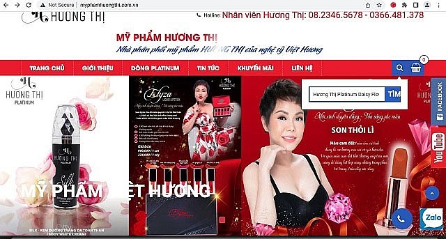 "Nhà phân phối độc quyền" mỹ phẩm Hương Thị bị phạt gần 60 triệu đồng
