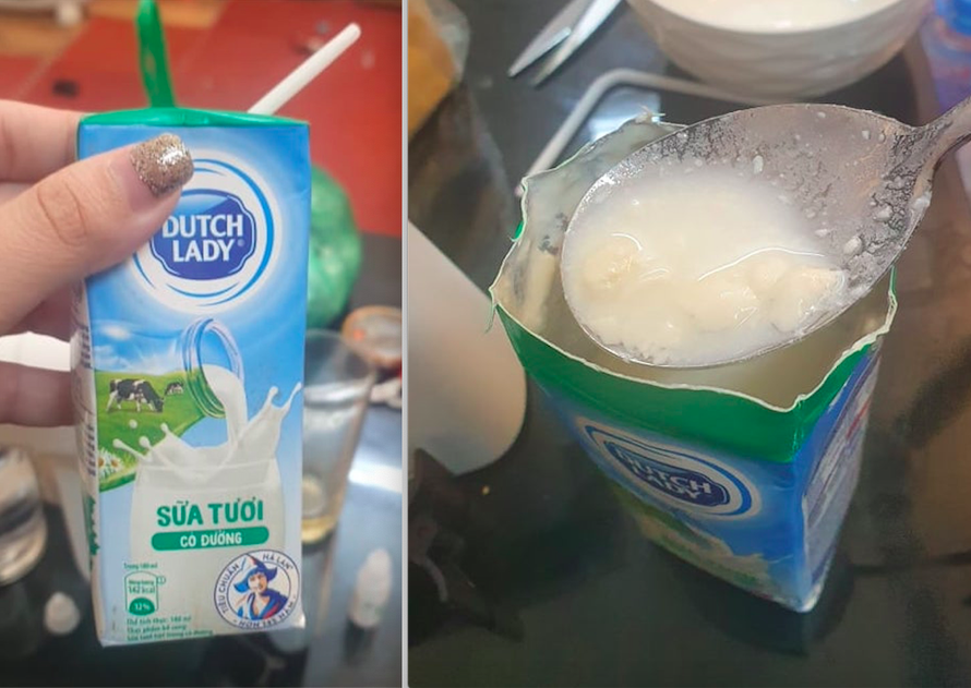 Phát hoảng vì mua phải sữa Dutch Lady vón cục, bốc mùi khó chịu dù vẫn còn hạn sử dụng