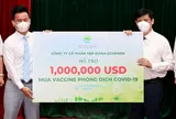 Ecopark trao 1 triệu USD ủng hộ quỹ Vaccine Covid-19 của Chính phủ
