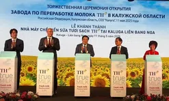 Tổng Bí thư Tô Lâm dự lễ khánh thành nhà máy sữa công suất lớn của TH tại Liên bang Nga