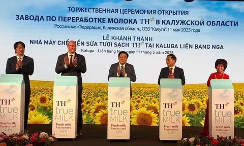 Tổng Bí thư Tô Lâm dự lễ khánh thành nhà máy sữa công suất lớn của TH tại Liên bang Nga