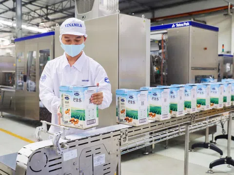 Vinamilk “xông đất” 2021 với lô hàng lớn gồm sữa hạt và sữa đặc xuất khẩu đi Trung Quốc