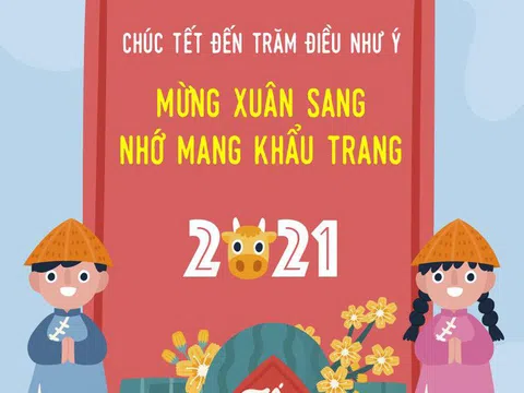 Thông điệp ngắn gọn và thú vị của Bộ Y tế gửi người dân đón Tết giữa dịch Covid-19