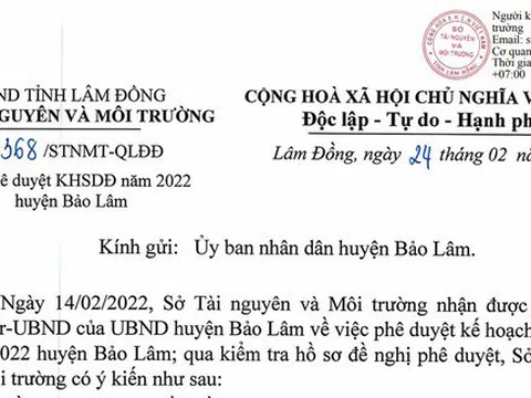 Lâm Đồng: Huyện Bảo Lâm xin chuyển hơn 675ha đất nông nghiệp sang đất ở, Sở TNMT nói gì?