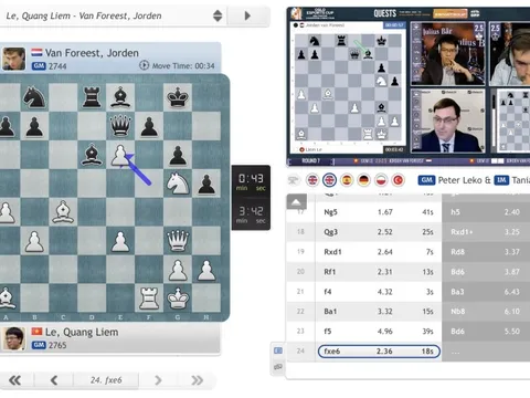 Quang Liêm vượt Vua cờ, giành ngôi á quân Oslo Esports Cup