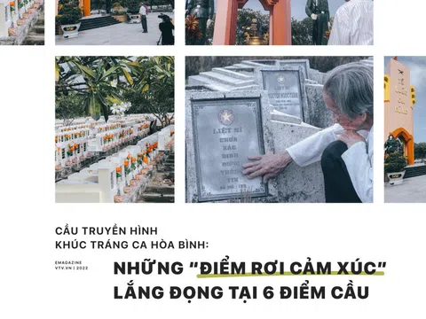 Cầu truyền hình Khúc tráng ca hòa bình: Những "điểm rơi cảm xúc" lắng đọng tại 6 điểm cầu