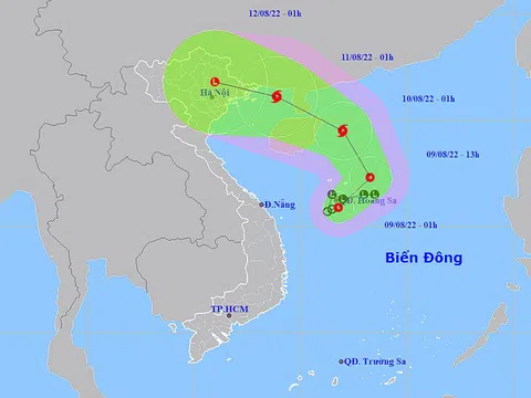 Thời tiết ngày 9/8: Áp thấp nhiệt đới có thể mạnh lên thành bão