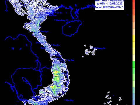 Mưa lớn diễn ra trên diện rộng từ ngày 10/8  
