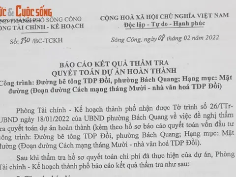 Thái Nguyên: Những nghi vấn quanh đoạn đường thi công xuống cấp ở Sông Công