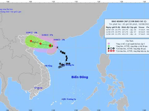 Trực tiếp bão số 2: Tâm bão chỉ cách Quảng Ninh 180km, cách Nam Định 300km