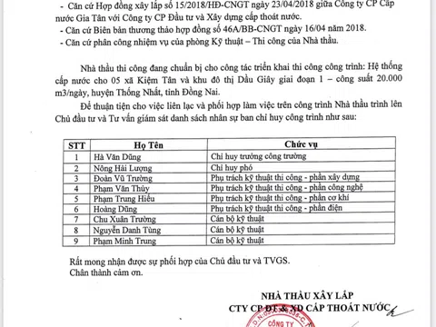 Tiền Giang: Nhà thầu “vô tư” thương thảo hợp đồng dù có dấu hiệu sai lệch hồ sơ nhân sự?