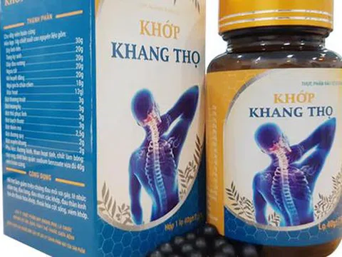 Thực phẩm Khớp Đan Vương và Khớp Khang Thọ vi phạm quy định quảng cáo