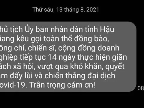 Vinaphone gửi tin nhắn sai sự thật về giãn cách đến nhiều thuê bao