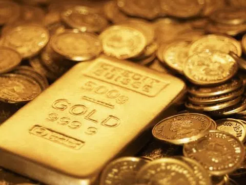 Giá vàng xuống đáy 2 tuần vì đồng USD giữ đà tăng
