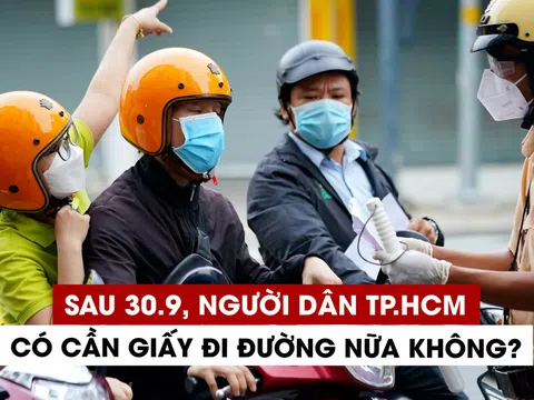 Sau ngày 30-9, không cần giấy đi đường