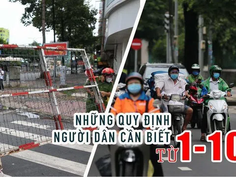 Toàn cảnh những thay đổi giãn cách ở TPHCM từ 1-10