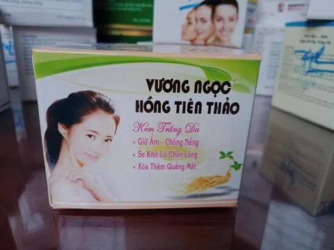 Giấy phép hết hạn vẫn cố tình sản xuất mỹ phẩm 'Vương Ngọc- Hồng tiên thảo'