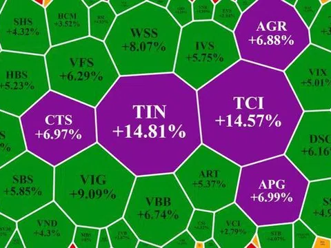 Thanh khoản 'chợ chiều', cổ phiếu chứng khoán tăng bốc