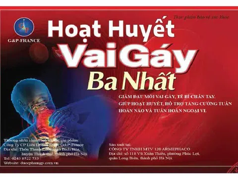 Hoạt huyết vai gáy Ba Nhất: Thông tin không đúng về công dụng khiến người tiêu dùng hiểu nhầm