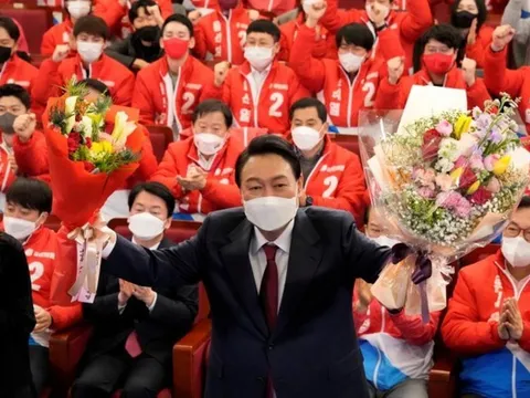 Ông Yoon Suk-yeol chiến thắng trong cuộc bầu cử Tổng thống Hàn Quốc