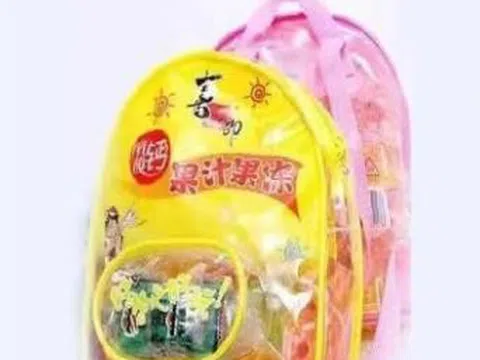 Kẹo thạch XZL Milk Fruit Jelly School Bags có chất gây nghẹn thở, Bộ Công Thương cảnh báo