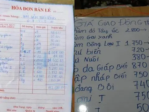 Toàn cảnh vụ 22 khách ăn hải sản hết 42 triệu đồng: Công an mời người tố cáo lên làm việc