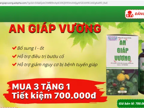 Hộp thư ngày 16/5: An Giáp Vương - thực phẩm chức năng quảng cáo gây hiểu lầm như thuốc