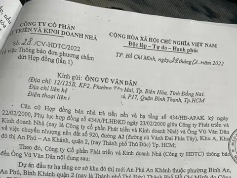 Mua đất nền Khu đô thị An Phú - An Khánh sau 22 năm, người dân có nguy cơ trắng tay