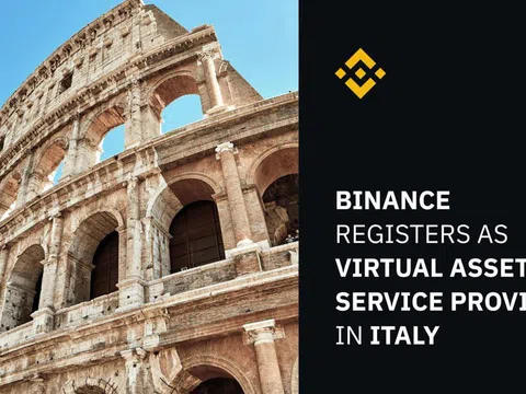 Italy chấp thuận cấp phép cho Binance hoạt động tại quốc gia này