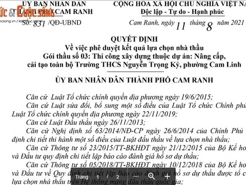 Khánh Hòa: Dấu hiệu công ty cổ phần TAL không đủ điều kiện… vẫn trúng thầu?