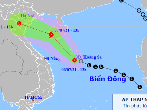 Áp thấp nhiệt đới diễn biến phức tạp, có thể mạnh lên thành bão vào ngày mai