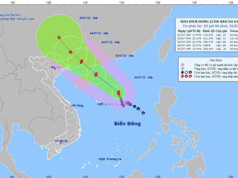 Bão số 1 có thể mạnh thêm, sức gió mạnh nhất giật cấp 13