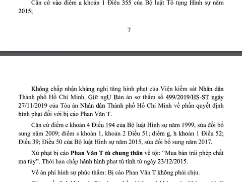 Ly kỳ số phận pháp lý của trùm ma túy tại TP HCM