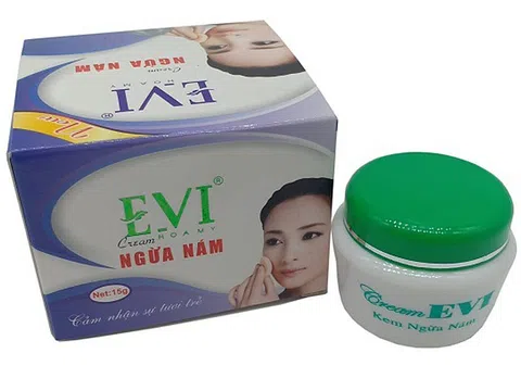 Thu hồi lô mỹ phẩm EVI Cream ngừa nám không đạt chất lượng