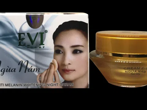 Kem ngừa nám, mờ tàn nhang EVI Cream bị thu hồi trên toàn quốc