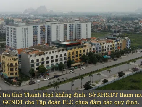 Sở KH&ĐT Thanh Hoá có liên quan đến việc giao 11.566,8m2 đất “sạch” cho FLC không qua đấu giá?