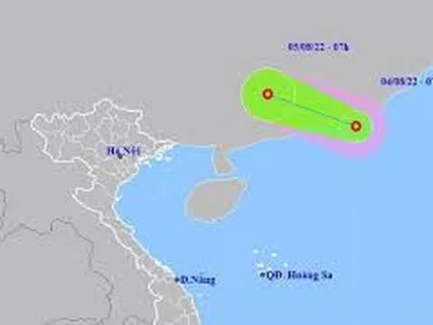 Áp thấp nhiệt đới xuất hiện trên Biển Đông, gây mưa ở miền Bắc