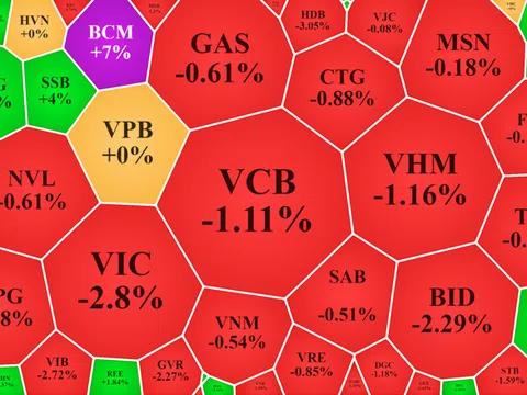 Khởi nghĩa bất thành, VN-Index có phiên giảm mạnh nhất 6 tuần