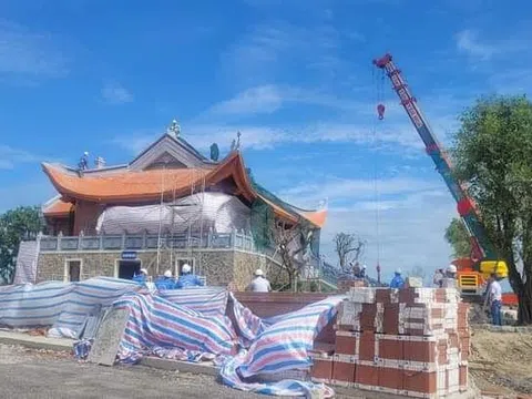 Buộc chủ đầu tư 'đền Phúc Giang' tháo dỡ toàn bộ công trình không phép
