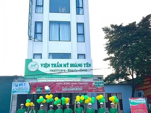 Thanh Hóa: Viện thẩm mỹ Hoàng Yến “không phép” vẫn tưng bừng khai trương?