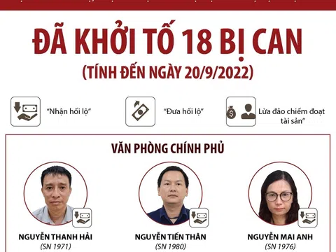 Vụ án 'Đưa hối lộ, nhận hối lộ' xảy ra tại Cục Lãnh sự: Đã khởi tố 18 bị can