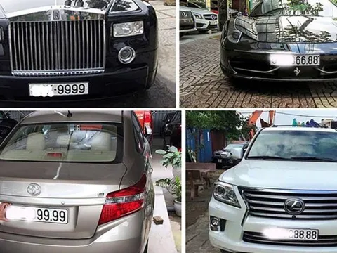 Đấu giá biển số ôtô: Thống nhất mức giá khởi điểm chung