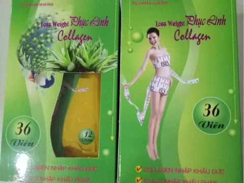 Thực phẩm bảo vệ sức khỏe Loss Weight Phục Linh Collagen chứa chất cấm Sibutramine