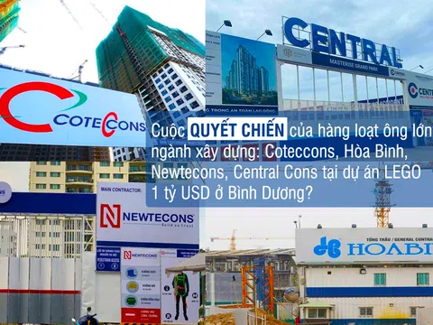 Hàng loạt ông lớn ngành xây dựng: Coteccons, Hòa Bình, Newtecons, Central Cons “quyết chiến” tại dự án LEGO 1 tỷ USD ở Bình Dương?