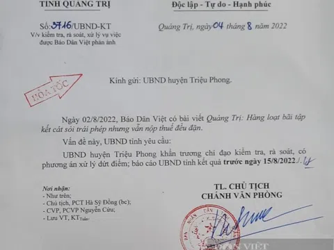 Quảng Trị xử lý hàng loạt bãi tập kết cát, sỏi trái phép