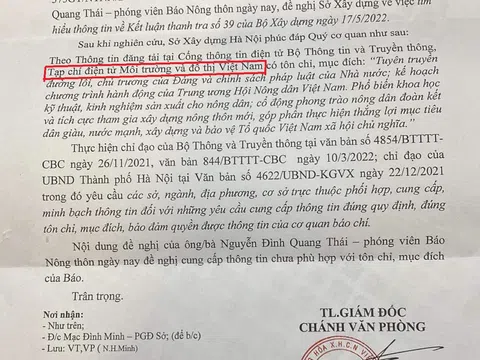 Vụ Sở Xây dựng Hà Nội thông tin sai sự thật: Làm văn bản cẩu thả, né báo chí, tránh trách nhiệm