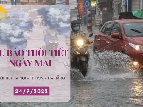 Dự báo thời tiết ngày mai 24/9/2022: Hà Nội, Đà Nẵng chưa dứt mưa lớn, TP HCM liên tục có mưa về chiều tối